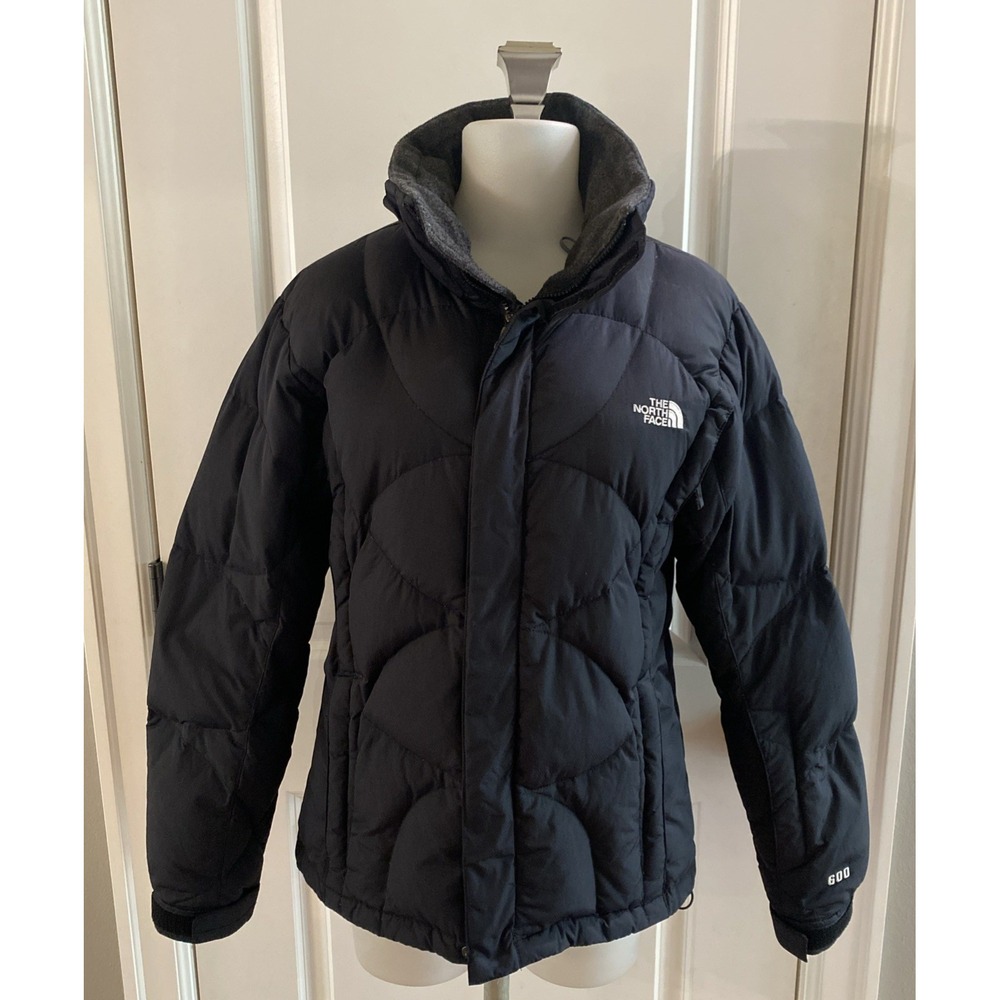 The North Face Women's Size M 600 Fill Down Puffer Jacket Black Quilted